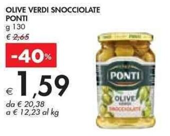 Bennet OLIVE VERDI SNOCCIOLATE PONTI g 130 offerta