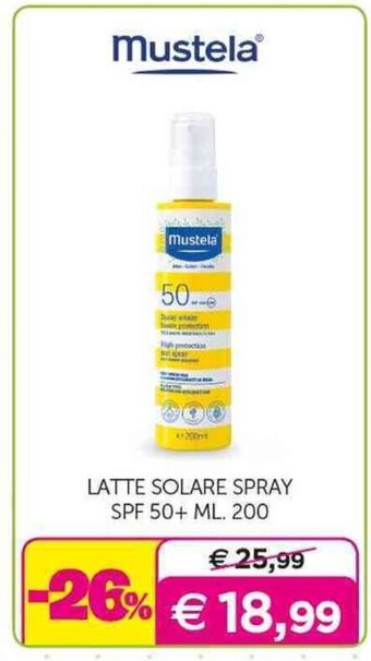 Universo Bimbo LATTE SOLARE SPRAY SPF 50+ ML. 200 offerta