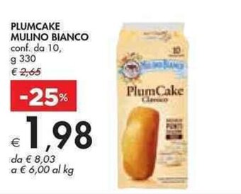 Bennet PLUMCAKE MULINO BIANCO conf. da 10, g 330 offerta