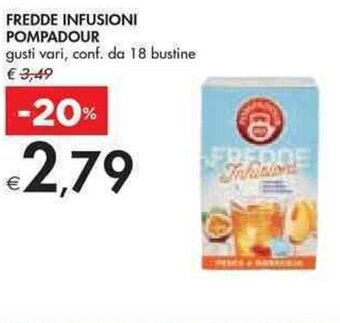 Bennet FREDDE INFUSIONI POMPADOUR gusti vari, conf. da 18 bustine offerta