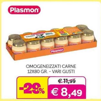 Universo Bimbo OMOGENEIZZATI CARNE 12X80 GR.- VARI GUSTI offerta