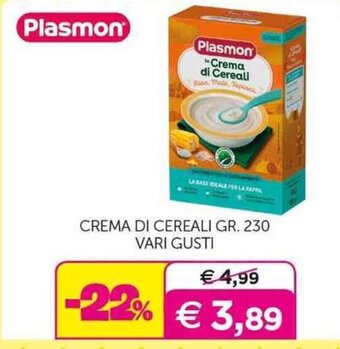 Universo Bimbo CREMA DI CEREALI GR. 230 VARI GUSTI offerta