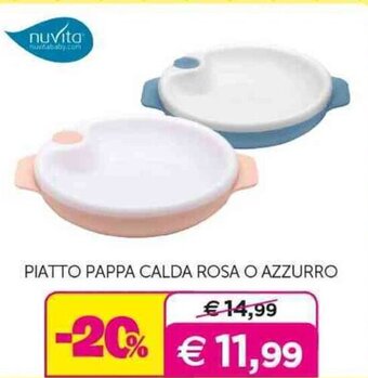 Universo Bimbo PIATTO PAPPA CALDA ROSA O AZZURRO offerta
