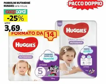 Ipercoop Huggies Mutandine Pannolini offerta