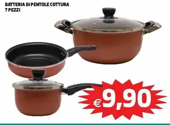 Ipercoop Batteria di Pentole Cottura 7 Pezzi offerta