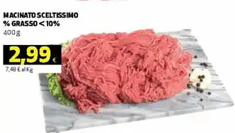 Ipercoop Macinato Sceltissimo % Grasso<10% 400g offerta