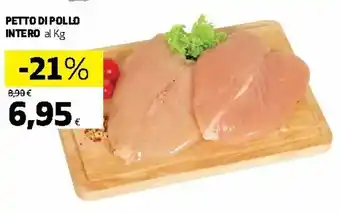 Ipercoop Intero Petto di Pollo offerta
