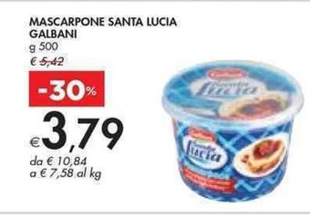 Bennet MASCARPONE SANTA LUCIA GALBANI g 500 offerta
