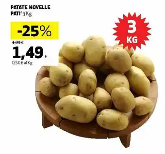 Ipercoop Novelle Pati' Patate 3kg offerta