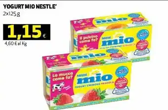 Ipercoop Nestle Mio Yogurt 2x125g offerta
