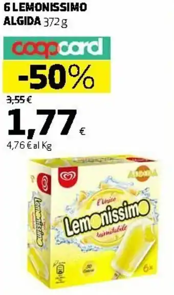 Ipercoop Algida 6 Lemonissimo 372g offerta