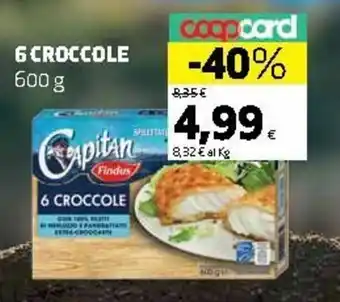 Ipercoop Findus 6 Croccole 600g offerta