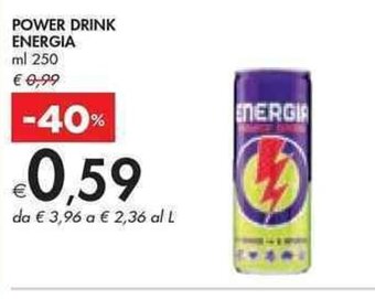 Bennet POWER DRINK ENERGIA ml 250 offerta