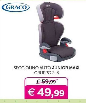 Universo Bimbo GRACO SEGGIOLINO AUTO JUNIOR MAXI GRUPPO 2, 3 offerta