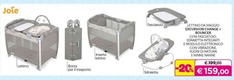 Joie LETTINO DA VIAGGIO EXCURSION CHANGE + BOUNCER