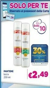 Acqua & Sapone Pantene Lacca 250 Ml offerta