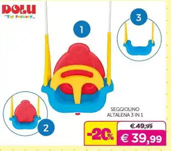 Universo Bimbo SEGGIOLINO ALTALENA 3 IN 1 offerta