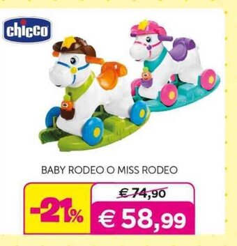 Universo Bimbo chicco BABY RODEO O MISS RODEO offerta