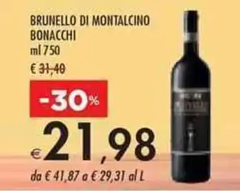 Bennet BRUNELLO DI MONTALCINO BONACCHI ml 750 offerta