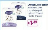 Acqua & Sapone Laurella Bio Cottone Assorbenti Ultra Con Ali Ripiegati offerta