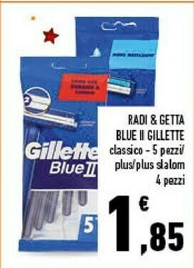 Conad Superstore Gillette Radi & Getta Blue II offerta