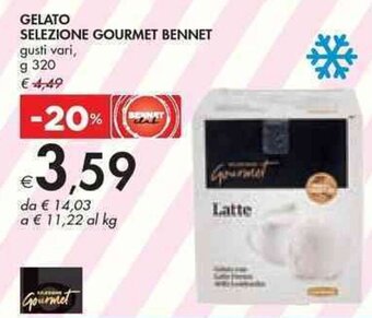 Bennet GELATO SELEZIONE GOURMET BENNET gusti vari, g 320 offerta