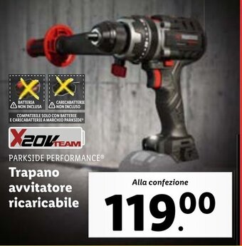 Lidl Trapano avvitatore ricaricabile offerta