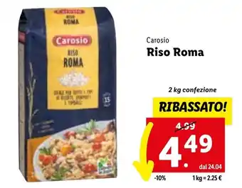 Lidl Carosio Riso ROMA offerta