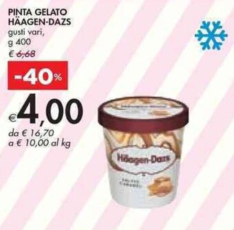 Bennet PINTA GELATO HAAGEN-DAZS gusti vari, g 400 offerta