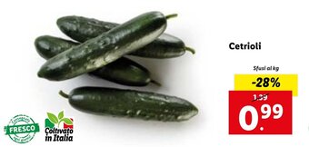 Lidl Cetrioli offerta