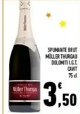 Conad Superstore Cavit Spumante Brut Muller Thurgau 750 G(ml) offerta