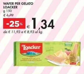 Bennet WAFER PER GELATO LOACKER g 150 offerta