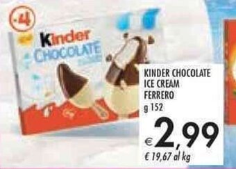 Bennet KINDER CHOCOLATE ICE CREAM FERRERO g 152 offerta