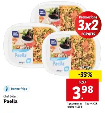 Lidl Chef Select Paella 3x300g offerta