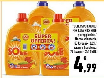 Conad Superstore Sole Detersivo Liquido Per Lavatrice offerta