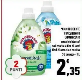 Conad City Chanteclair Ammorbidente Condentrato Muschio Bianco 1000ml offerta