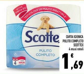Conad City Scottex Carta Igienica Pulito Completo offerta