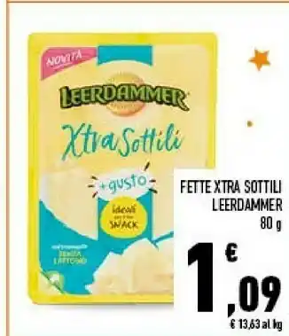 Conad City Leerdammer Fette Xtra Sottili offerta
