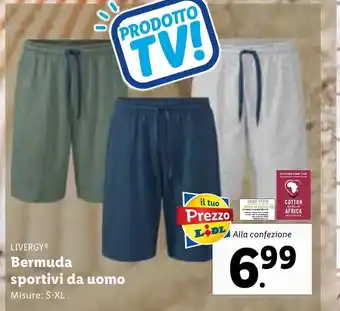 Lidl LIVERGY® Bermuda sportivi da uomo Misure: S-XL offerta