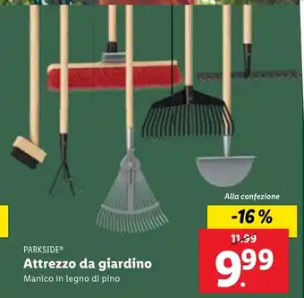 Lidl PARKSIDEⓇ Attrezzo da giardino Manico in legno di pino offerta