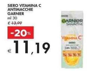 Bennet SIERO VITAMINA C ANTIMACCHIE GARNIER ml 30 offerta