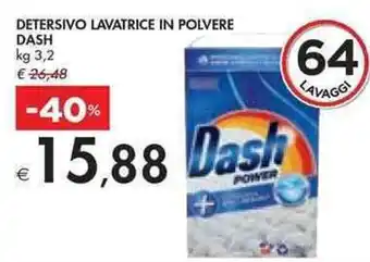 Bennet DETERSIVO LAVATRICE IN POLVERE DASH kg 3,2 offerta