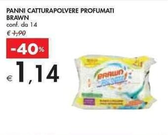 Bennet PANNI CATTURAPOLVERE PROFUMATI BRAWN conf. da 14 offerta