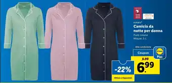 Lidl Camicia da notte per donna Puro cotone Misure: S-L offerta