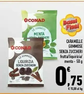 Conad Conad - Caramelle Alla Menta Gommose 50 G(ml) offerta