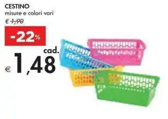 Bennet CESTINO misure e colori vari offerta