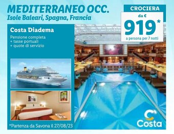 Lidl MEDITERRANEO OCC. Isole Baleari, Spagna, Francia offerta