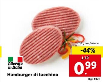 Lidl Hamburger di tacchino offerta