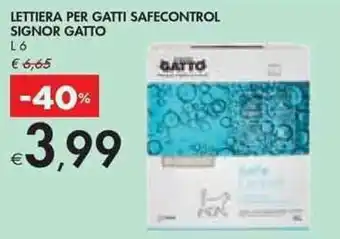 LETTIERA PER GATTI SAFECONTROL SIGNOR GATTO L 6