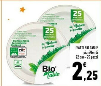Conad Bio Table Piatti offerta